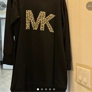 Michael Kors Black Sweatshirt Dress